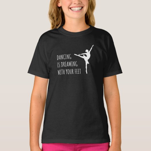 T-shirt Danseuse Ballet Rêves Danse (Devant)