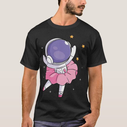 T-shirt Danseuse de ballet astronaute Danse spatiale Balle (Devant)