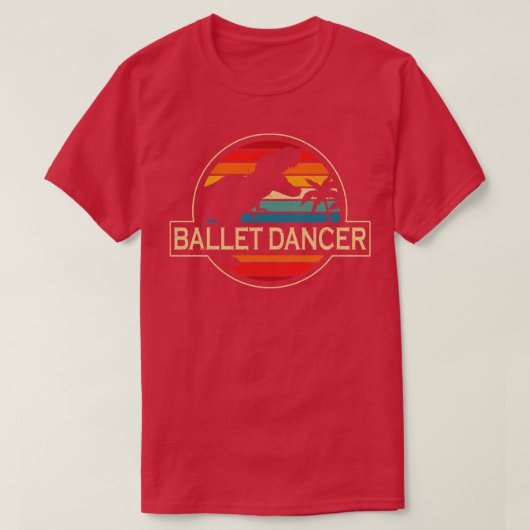 T-shirt Danseuse de ballet Dinosaur (Design devant)