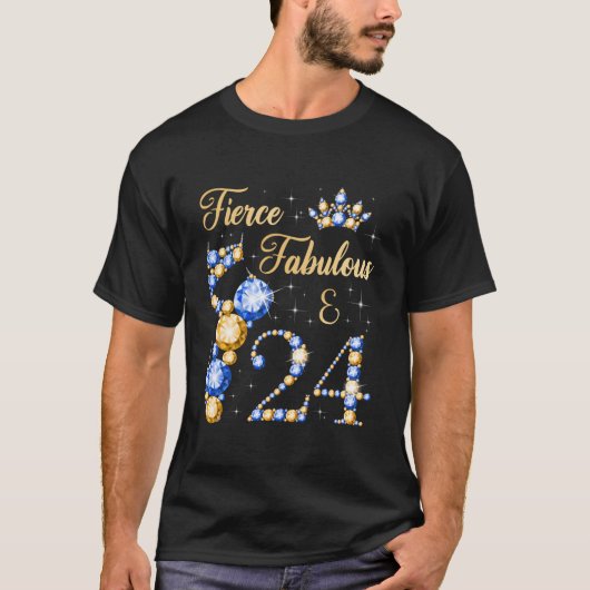 T-shirt Danseuse de ballet fabuleuse et féroce de 24 ans (Devant)