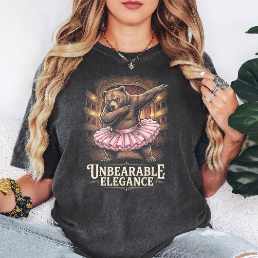 T-shirt Danseuse de ballet Ours drôle Dabbing Conception d