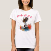T-shirt Danseuse de ballet pour filles, Ballerina mignonne (Devant)