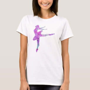 T-shirt Danseuse de ballet unique collage de danse d'art e