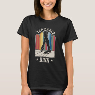 T-shirt Danseuse de claquettes Diva Danse à claquettes