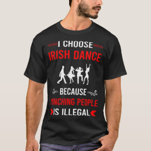 T-shirt Danseuse de danse irlandaise qui frappe
