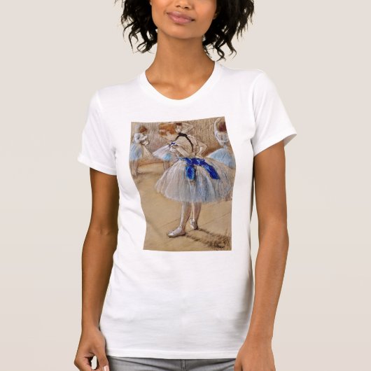 T-shirt Danseuse de Dega avec ruban bleu (Devant)
