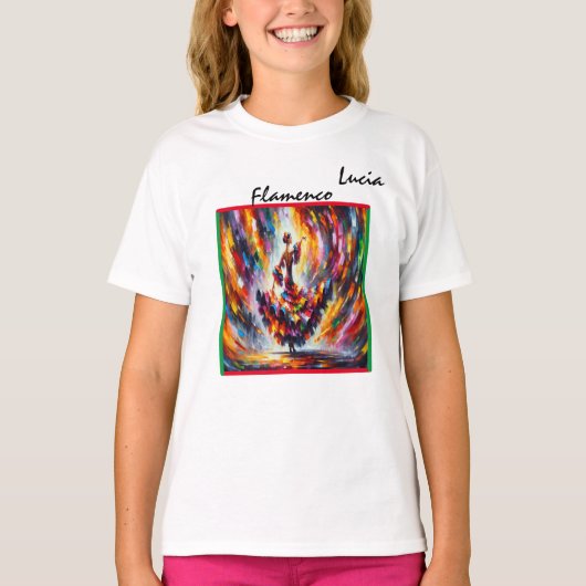 T-shirt Danseuse de flamenco (Devant)