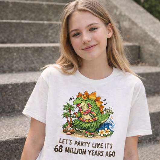 T-shirt Danseuse de hula Stegosaurus
