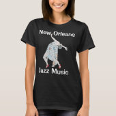 T-shirt Danseuse de Jazz, Nouvelle-Orléans, (Devant)