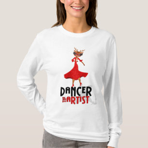T-shirt Danseuse de l'artiste Père Noël Reindeer de 