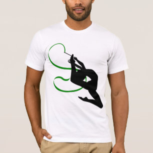 T-shirt Danseuse de ruban de gymnastique rythmique Silhoue
