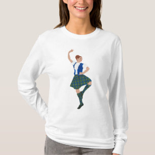 T-shirt Danseuse des Highlands écossais - Black Watch