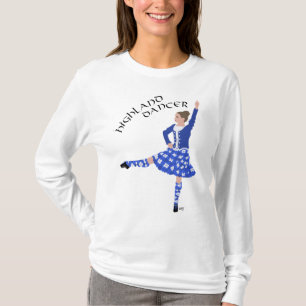 T-shirt Danseuse des Highlands en bleu