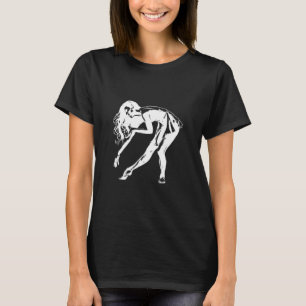 T-shirt danseuse femme danse silhouette art