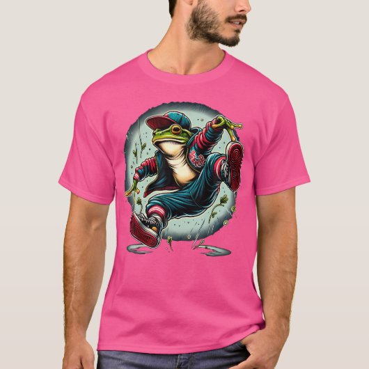 T-shirt Danseuse Hip hop de grenouille (Devant)