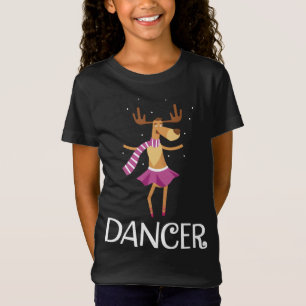 T-Shirt Danseuse Prancer Noël Danser Reindee