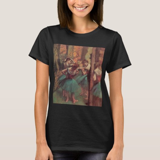 T-shirt Danseuses, rose et vert par Edgar Degas (Devant)