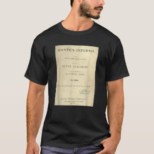T-shirt Dante Inferno Purgatoire Occulte Dark Academia Aes