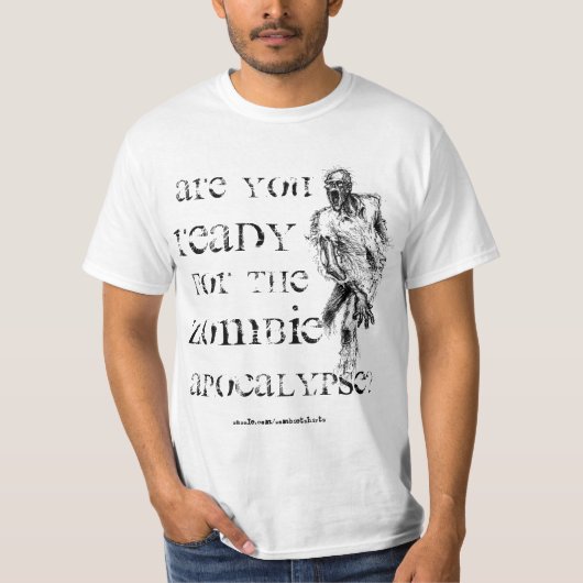 T-shirt d'apocalypse de zombi (Devant)