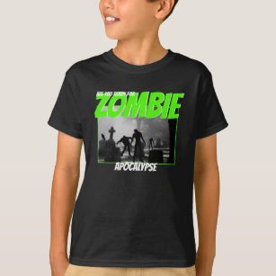 T-shirt d'apocalypse de zombi d'enfants
