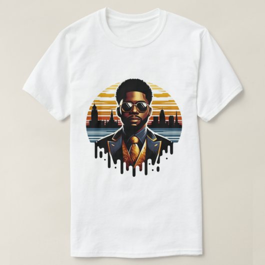 T-shirt Dapper African American Man Mississippi Drio (Design devant)