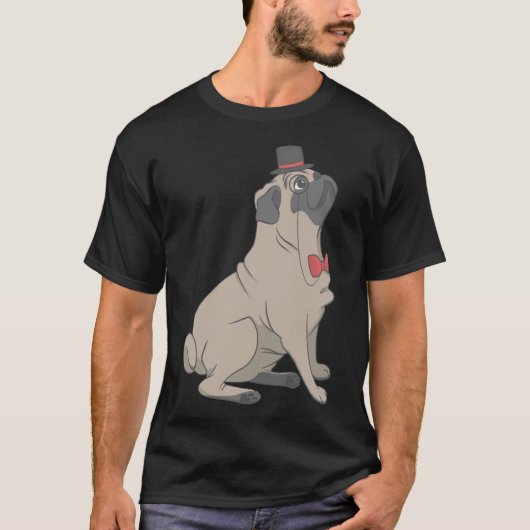 T-shirt Dapper Pug Classique 339 (Devant)