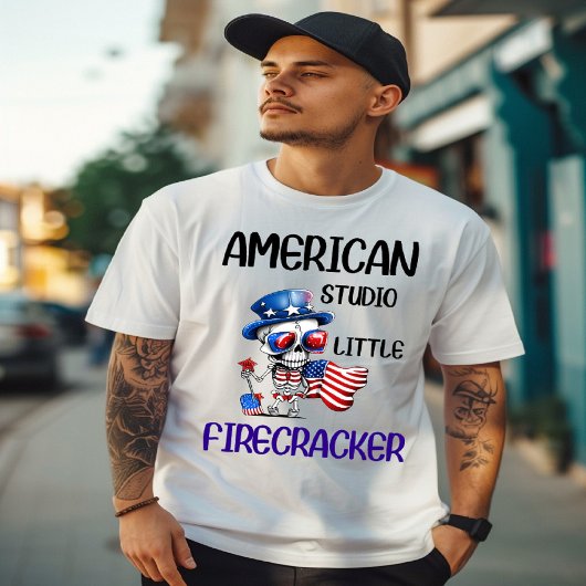 T-shirt Dapper Skeleton salue l'Amérique