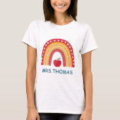 T-shirt d'appréciation pour enseignant – Nom de l' (Devant)