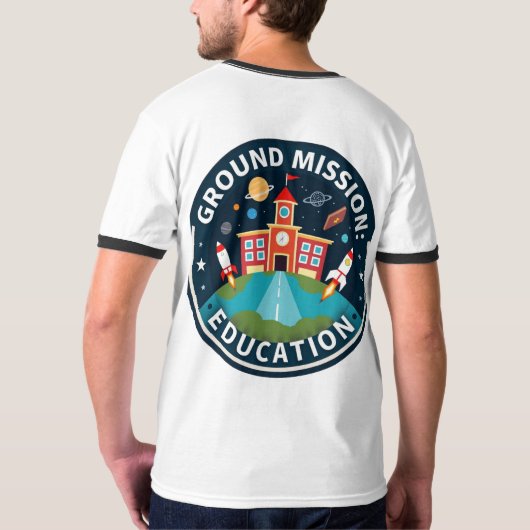 T-shirt d'apprentissage spatial (Dos entier)