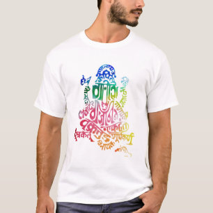 T-shirt d'aquarelle d'incantation de Ganesh