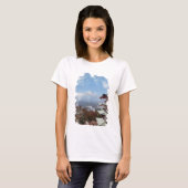 T-shirt d'aquarelle du Mont Fuji Japon (Devant entier)