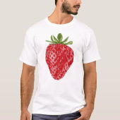 T-shirt d'aquarelle fraise (Devant)