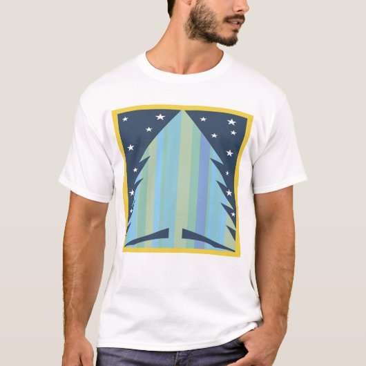 T-shirt d'arbre de Christma (Devant)