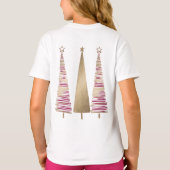 T-shirt d'arbre de Noël en or (Dos)