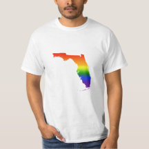 T-shirt d'arc-en-ciel de la Floride