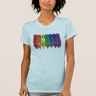 T-shirt d'arc-en-ciel du football