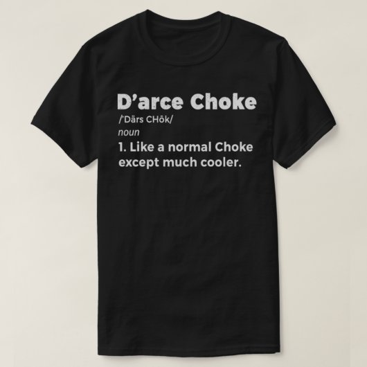 T-shirt DArce Choke Définition BJJ Jiu Jitsu brésilien (Design devant)