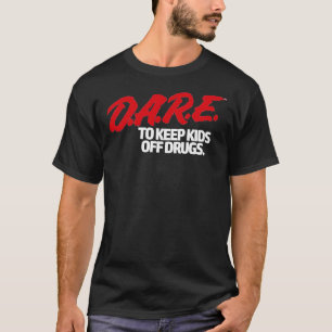T-shirt Dare Shirt - D.A.R.E. (Dare) Vintage 90&X27;S Logo
