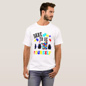 T-shirt Dare To Be Yourself Tee Cute Lgbt Pride Awareness  (Devant entier)