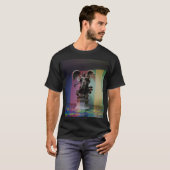 T-shirt Dark Fallen Angel Statue\Gothic Cathedral T-Shir (Devant entier)