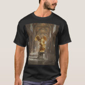 T-shirt Dark Fallen Angel Statue\Gothic Cathedral T-Shir (Devant)