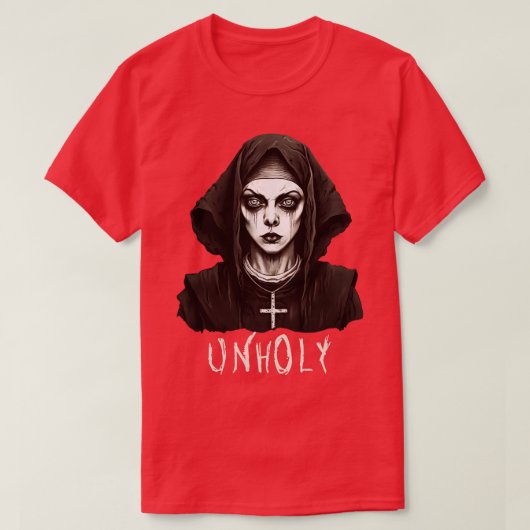 T-shirt Dark Gothic Satanic Unholy (Design devant)