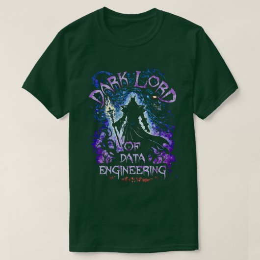 T-shirt Dark Lord Of Data Engineering (Design devant)
