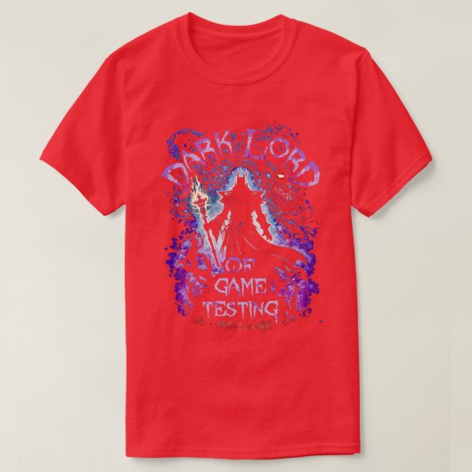 T-shirt Dark Lord Of Game Testing (Design devant)