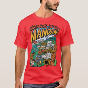 T-shirt Dark Men's Growing Up in Mandan