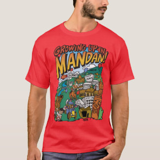 T-shirt Dark Men's Growing Up in Mandan
