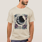 T-shirt Dark Moon Garden – Mystical Gothic Night Art (Devant)