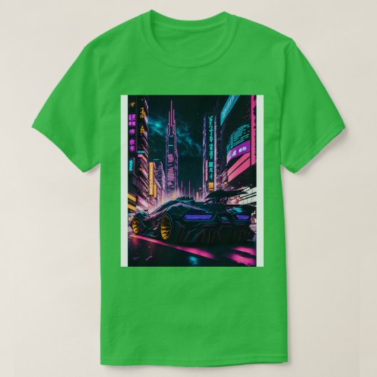 T-shirt Dark Neon City Sports 33 (Design devant)