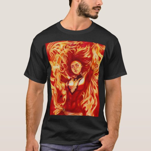 T-shirt Dark Phoenix ~ Jean Grey (Devant)
