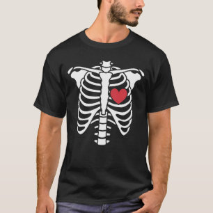 T-shirt Dark Romance - Matching Ribcage Heart Valentine's